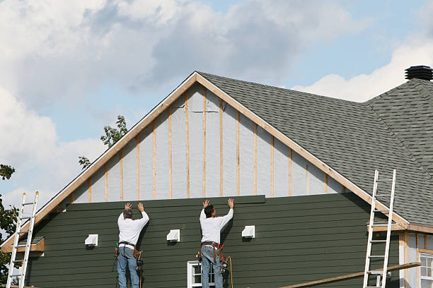 Professional Siding Replacement technician working in Thornton, PA
